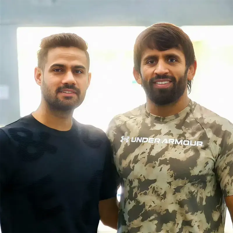 Physiotherapy session with wrestler Bajrang Punia in Mumbai