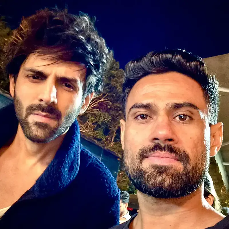Physiotherapy session with actor Kartik Aaryan in Mumbai
