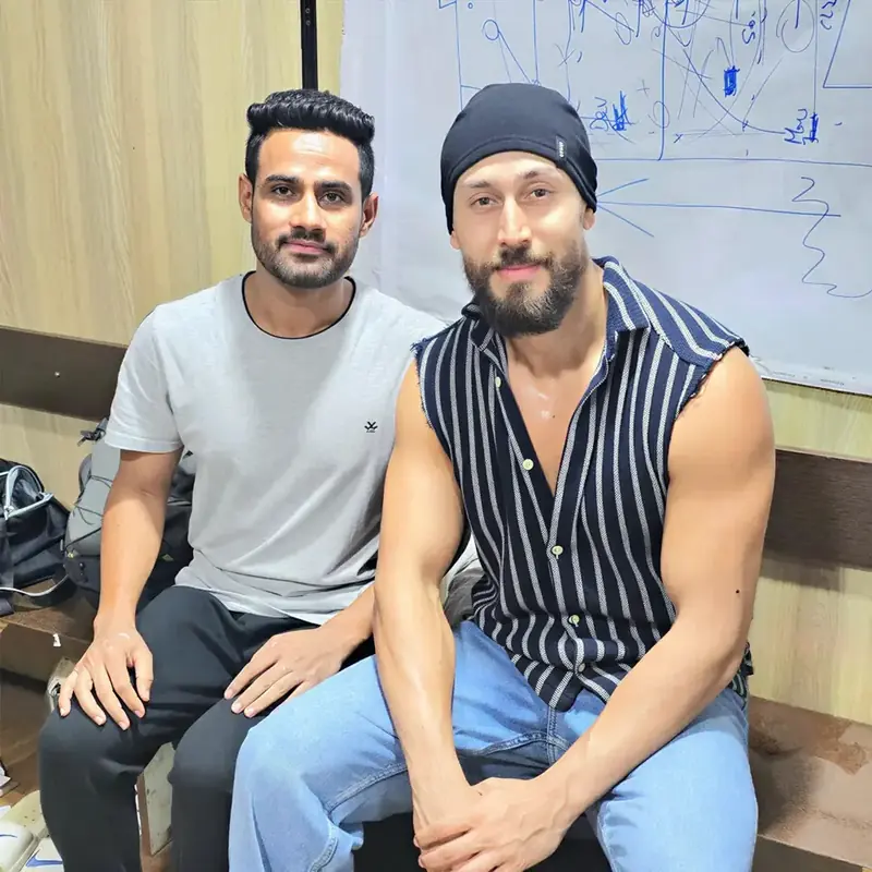 Physiotherapy session with actor Tiger Shroff in Mumbai
